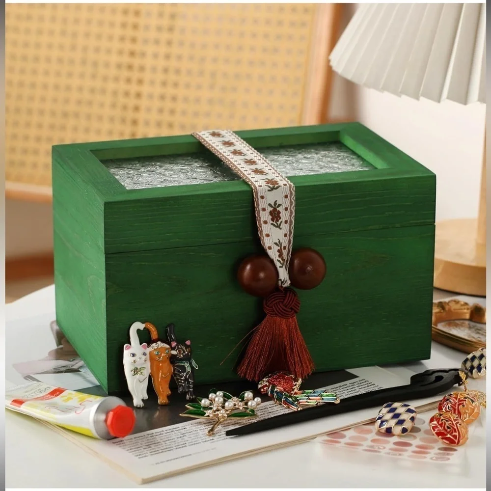 Keepsake Box Decorative Storage Box with Lid Cute Storage Bins with Lids Memory